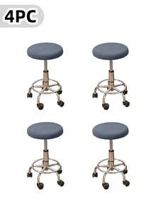 1/4/6pcs Round Bar Stool Covers, Stool Seat Slipcovers Round, Stool Covers Round 4 Packs Bar Stool Covers Stool Slipcover With Elastic Stool Cushion Round Bar Stool Seat Covers For Bar Round Chair, Removable Cushion Covers - Multicolor - View 19