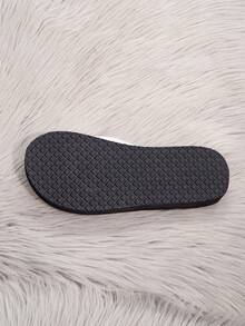 女士时尚鞋，米色夏季鞋，草编鞋，女士平底鞋，休闲沙滩女士拖鞋，亚麻鞋底凉鞋 - 米色 - 查看 5