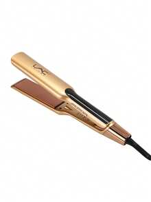 1 pieza Plancha alisadora doméstica LAC con pantalla, temperatura ajustable, apta para todo tipo de cabello, plancha y rizador plano multifuncional de doble color oro y blanco, regalo para mujeres, diseño ergonómico - Enchufe EU Tipo C(220-240V) - Ver 12