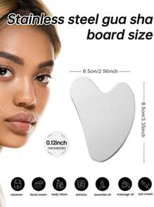 Zestaw 1/2 szt./zestaw wałków do masażu twarzy ze stali nierdzewnej i gua sha - metalowy wałek do masażu twarzy, metalowy gua sha, narzędzia do masażu twarzy redukujące obrzęki, drenaż limfatyczny, napięcie twarzy, masażery do pielęgnacji skóry, uroda, produkty do pielęgnacji skóry, spa, pielęgnacja ciała, narzędzia do pielęgnacji skóry, pielęgnacja twarzy, akcesoria kosmetyczne, masaż, narzędzie do masażu twarzy, wałek do masażu twarzy