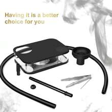 Zestaw Shisha Shisha z 1 wężem Shisha akrylowy wazon Silikonowa miska i pokrywa do fajki wodnej Gorące serce Miłość Styl Walentynki Prezenty dla par