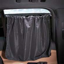 2入組汽車遮陽板，側窗隱私紫外線和熱量防護吸盤窗簾 - 黑色 - 查看 3