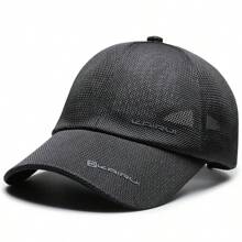 1 Stück Herren Baseballkappe aus atmungsaktivem Mesh, einstellbarer Outdoor-Sonnenhut für Frühling/Herbst, geeignet für Reisen, Strand, Party
