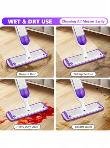 1/3/6Pcs Reusable Mop Pads For PowerMop, Wood Floor Pads Microfiber Mop Replacement Refills Machine Washable For All Floor Surfaces