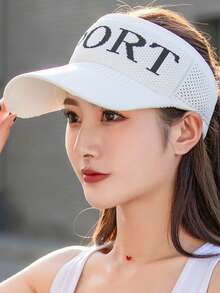 Letter Graphic Knit Hat