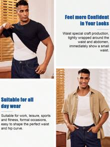 TAILONG Compression Shirt For Men Slimming Undershirt Body Shaper Tank Top For Gynomastica Sleeveless Shapewear Vest Men