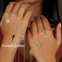 Astrology Necklace, Zodiac Sign Jewelry, Personalized Constellation Pendant, Celestial Gift, Christmas Gift,Birth Gift, Best Friend Necklace - Multicolor - View 1