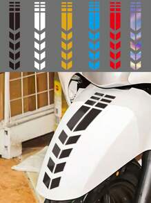 1 Stück Motorrad/Fahrrad Reflektierender Aufkleber, Automobil Warnaufkleber, wasserfester und UV-beständiger Autoaufkleber zur Kratzerüberdeckung und Dekoration