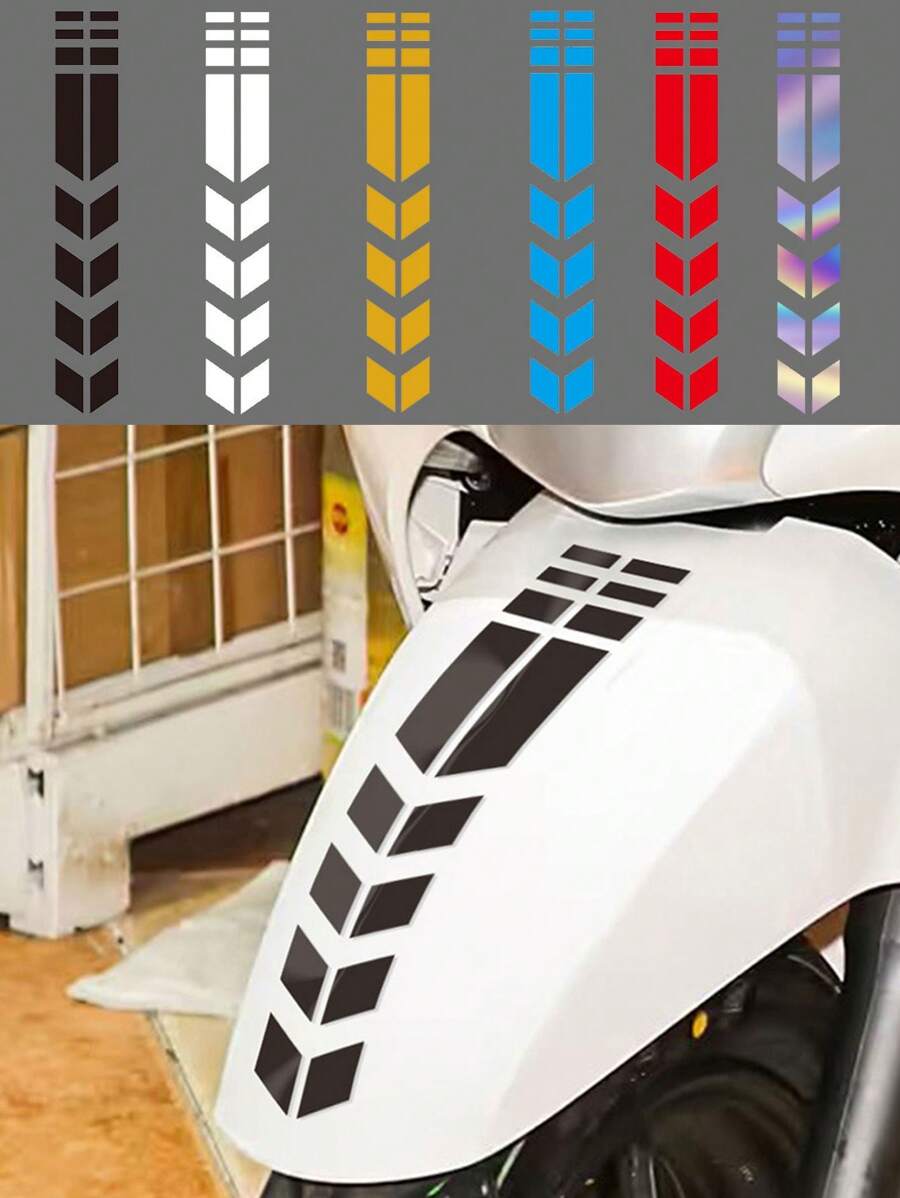 1 Stück Motorrad/Fahrrad Reflektierender Aufkleber, Automobil Warnaufkleber, wasserfester und UV-beständiger Autoaufkleber zur Kratzerüberdeckung und Dekoration