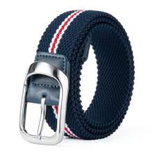 1 pièce Ceinture élastique à double couche rayée pour hommes, sans boucle requise, ceinture de golf en PU décontractée et , accessoire d'été 2025 pour les festivals de musique, les tenues décontractées scolaires, les affaires, les petits amis, les maris, les pères, les hommes. Convient pour le port quotidien, la mode, les adolescents, les activités extérieures, les vacances, le sport, les voyages, le style bohème, l'automne vintage, l'automne-hiver. Convient pour les adolescents, les jeunes, les hommes, les tenues décontractées, les activités extérieures, les vacances, les cadeaux de remise des diplômes, les anniversaires, le port quotidien. - 3521-TS - Voir 20