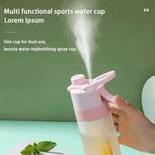 1 Taza portátil rociadora de agua creativa, adecuada para deportes al aire libre, correr, saltar la cuerda, yoga, camping, ejercicio y senderismo, regalo de cumpleaños, regalo del Día de San Valentín, vuelta al cole, campamento de verano, un imprescindible para festivales