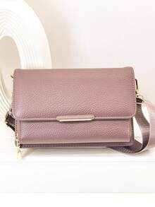 New Messenger Bag A Multi-Function Large-Capacity Double-Layer Zipper Mobile Phone Wallet Fashion Simple And Delicious Soft Image Leisure Holiday Dating For Women Wallet Purse Wallet - Purple - View 6