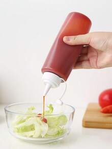 塑料挤压酱汁瓶，厨房番茄酱、沙拉、蜂蜜、果酱调味品分配器，厨房、圣诞礼物、学校用品 - 彩色 - 查看 5