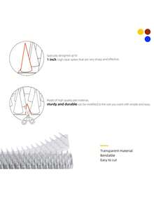 8/10 Packs, New Bird Sting, Anti Cat Sting, Anti , Anti Thief Divine WeaponBird Spikes Window Sill, Balcony, Flower Pot, Fence Wall Bird Spikes