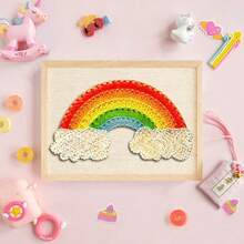 DIY String Art Kit mit Zubehör und Rahmen für Kinder Studenten Erwachsene Anfänger Haus Wanddekorationen einzigartiges Geschenk