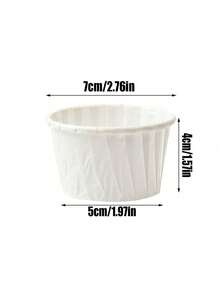 50/100pcs Mini Cupcake Liners, Baking And Grease-Resistant, Durable Baking Cups, Cake Baking Paper Cups, Rimmed Cake Baking Paper Cups, Heat-Resistant Oiled Paper Dessert Steaming And Baking Muffin Cups - Multicolor - View 11
