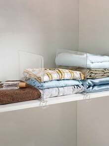6 separadores de estantes de armario, separadores de estantes transparentes para armario, separadores de estantes para dormitorio, cocina y oficina - 6 unids/set - Ver 5