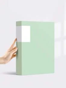 Pasta Multifolha de Cor Sólida, Pasta de Arquivo A4 com Bolsos Transparentes para Provas e Documentos, Suprimentos Escolares de Grande Capacidade, Volta às Aulas