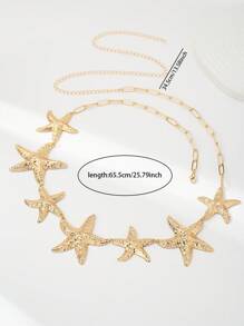 1 Pc Summer Beach Style Starfish Waist Chain Starfishes Belly Chain Women Bikini Body Jewelry