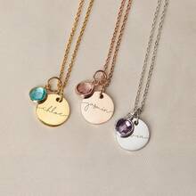 Birthstone Necklace For Women, Personalized Jewelry For Her, Mother's Day Gift For New Mom Jewelry Custom Name Necklace Grandma Gift - Multicolor - View 2