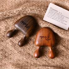 Customized Snail Massager, Head & Face Massager, Sandalwood Nose Massager, Facial, Eye & Hand Meridian Massager - Gift For Mom, Wife, Girlfriend, Friend, Housewarming, Birthday, Holiday - Brown - View 3