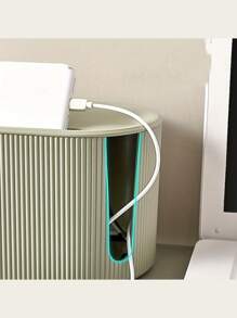 Multifunctional Nordic Style Plastic Cable Management Box, Desktop Organizer, Suitable For Wire Organization And Storage, Large Capacity For Hiding Sundries, Dustproof And Insulated Design, Suitable For Office Desks, TVs, Computers, USB Hubs And Power Strips, Space-Saving Home Organization Solution., Back To School