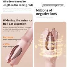 2000mAh Rechargeable Battery 35W Max Portable USB Charging Rotating Curling Iron, Wireless Automatic Hair Curler, 160-200℃ Temperature Control, Anti-Scald, Ideal For Dry Hair, Gift For Long Hair