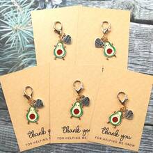 牛油果和心形吊饰口袋拥抱“感谢您帮助我成长”贺卡套装 - 适合教师、家人、朋友 | 适合生日、毕业典礼、婚礼 - 1 件/2 件/5 件汽车配件包吊饰学校可爱哥特 Y2k - 綠色 - 查看 9