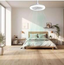 Ventilador de techo con foco - Blanco - Ver 5