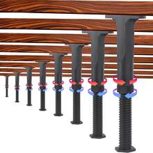 4 件床支撑腿，可调节高度床架中心支撑腿，床架腿更换，家具床架支撑