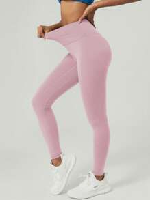 GOSOUER Women'S High Waist No Front Seam Back Deep V Buttock Line Running Outdoor Exercise Pilates Yoga Legging Pants Tights