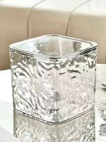 1PC Clear Plastic Laundry Capsule Dispenser With Pop-Up Lid - Holds 120+ Laundry Capsules, Separate Detergent And Beads Storage Container, Artistic Home Decor, Laundry Room Storage Box For Bathroom Home Supplies Bathroom Accessories Bathroom Organizer Back To School