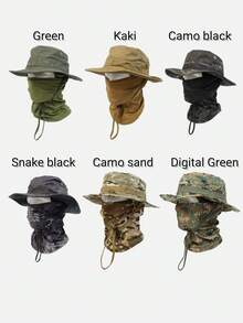 滑雪面罩巴拉克拉法帽全脸面罩渔夫帽迷彩巴拉克拉法帽狩猎面罩防风透气面罩 - A - 查看 3