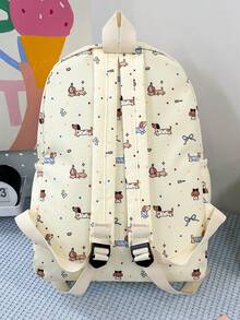 Fashionable New Versatile Cartoon Tie-Dye Large Capacity Backpack Set Of 3 - Multicolor - View 5