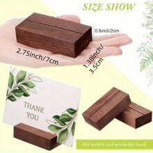 5PCS,Wooden Card Clip, Business Card Clip, Photo Clip, Sign Clip, Menu Clip, Table Card Decoration, Wedding Party Table Decoration