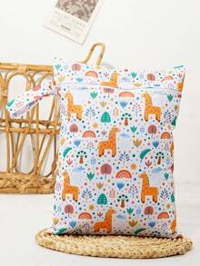 1PC Wet Dry Bags For Baby Cloth Diapers&Breast Pump Part Organizer For Swimsuit Wet Clothes - Multicolor - View 13