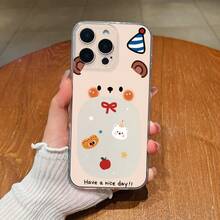 Transparent Cute Panda Cartoon Design TPU Soft Case, Fun Design, Perfect Fit - transparente - Ver 1