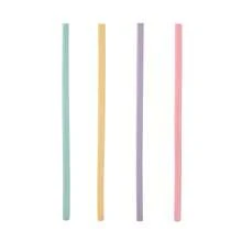 4-Color Silicone Straw Set, Reusable Silicone Straws, Flexible Silicone Straws Without BPA, Portable - Nhiều màu - Xem 15