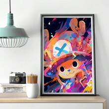 1 tấm áp phích Anime One Piece Chopper tự dán nghệ thuật giấy dán tường chống thấm nước trang trí phòng quán cà phê không khung - Nhiều màu - Xem 24