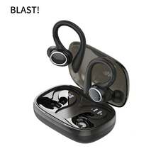 原装 I25 TWS 蓝牙 ENC 耳机音量控制耳塞 400mah 无线 ENC 耳机 I25 降噪无线运动耳塞 7 小时 - 黑色 - 查看 9