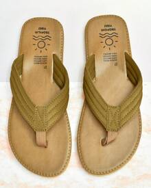 sandalia pata de gallo hombre, sandalia plana caballero, chancla hombre verano, sandalia casual hombre, sandalia playa hombre, sandalia tipo flip flop. - Camel - Ver 1