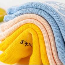 1双夏季婴儿袜子护肘婴幼儿走路爬行护膝护具儿童护膝0-36个月宝宝护膝 - 彩色 - 查看 4