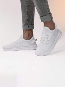 (轻质网眼鞋面，透气舒适) 男鞋，中性鞋码 39-48 加大码，男士时尚运动鞋，夏季新款镂空透气一脚蹬轻便休闲运动跑步鞋，适合休闲、户外、日常通勤、工作、派对、万圣节、校园、学生、教师、青年、中年、旅行、系带平底鞋