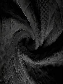 Plus Size Women's Fashion Autumn/Winter Elegant Textured Solid Color Zipper Hooded Cardigan Sweater