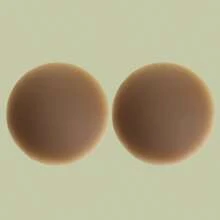 1 Pair Silicone Reusable Nipple Covers - Self-Adhesive Breast Petals For Dresses, Swimwear, Marathons, Unisex
