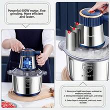 5L Stainless Steel Food Processing Machine -5-Speed, 6-Blade System, Perfect For Onions, Garlic, Salads, And Teenage Food - A Must-Have In The Kitchen - Royal Blue - View 3