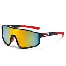 Gafas de ciclismo antiviento de gran tamaño para hombres, deportes con lente antivaho, diseño unisex compatible con máscara de esquí para escalada de montaña, motocicleta y esquí - Multicolor - Ver 3