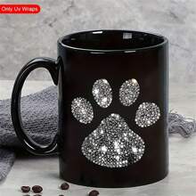 4 Stücke/Set glänzende Krallen-Muster-Themensticker mit UV DTF Transfer, wasserfest und kratzfest, geeignet für Tassen, Kaffeebecher, 16 oz Libbey Gläser, Handyhüllen, Keramikbecher, 40 oz Wasserflaschen, DIY Basteleien, Tassen-Umwicklungen, Gitarren-Dekoaufkleber, DIY-Geschenke