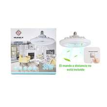 E27 Ventilador De Techo Lámpara Silenciosa Con Control Remoto 50W Ventiladores Luces 110V - 230-A1 - Ver 12