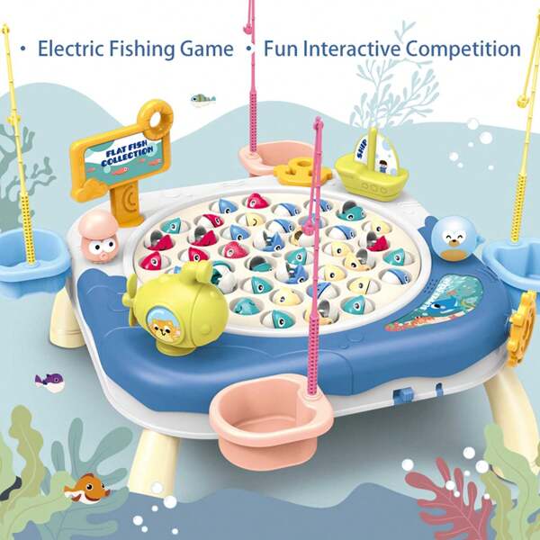 Conjunto de Brinquedo de Jogo de Pesca Magnética para Crianças de 3 a 5 Anos, Jogo de Tabuleiro de Pesca na Mesa, Brinquedo Educativo de Quebra-Cabeça, Ótimo Presente de Aniversário/Natal/Feriado para Crianças de 3 a 8 Anos